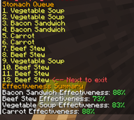 "/solstick stomach" Command Display