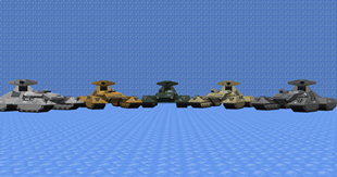 All kinds of camouflage of the Scorpio