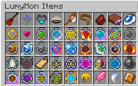 LumyMon Items - Gym Leaders and Legendary Pokémon