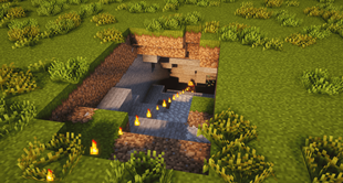 Burn in cave