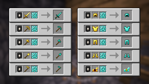 Upgrade Gold equipment to Diamond