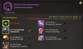 Armor type mismatch with primary stat match