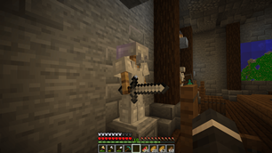 Equipped Armor Stand with arms