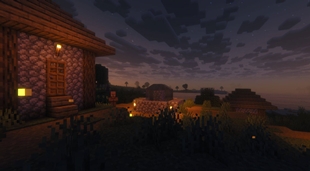Village in night