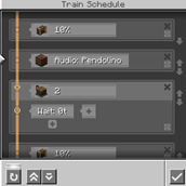 Announcer section in Train schedule