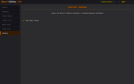 UI Skinning Menu