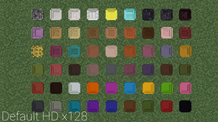 Resourcepack support example: Default HD x128