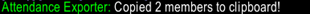 chat output