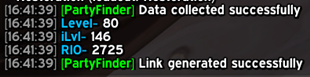 Chat log
