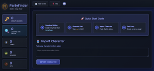 Sites main page