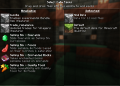 Built in Datapacks as of v1.2