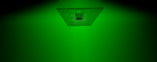 Scratched Glass Filtering Light