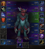 Ilvl with upgrade track