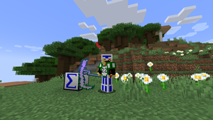 Player Holding Math Scythe