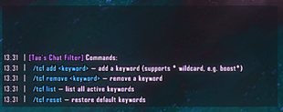 Slash commands