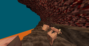 netherite and hoglins