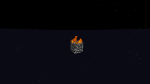 Fire on a block