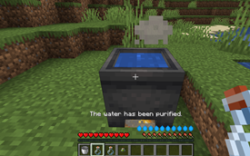 Message: The water has been purified.