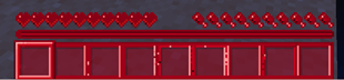Hotbar and Hearts