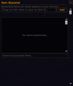 Item Blacklist
