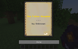 Lore Book Title Page