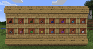 Showcase of dyes