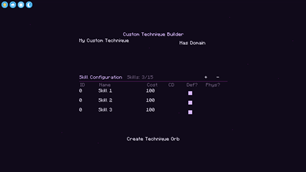 Custom Technique Builder