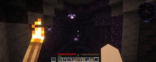 In amethyst cave
