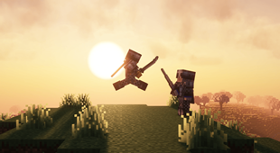 Sunset PvP Scene (Complementary Unbound Shaders)