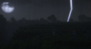 Stormy Mob Fighting Scene (Complementary Unbound Shaders and Better Combat)
