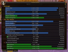 New Reputations Tab