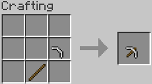 Mini pickaxe craft