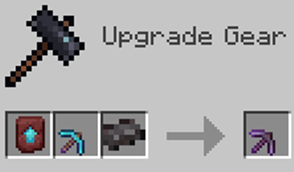 Mini pickaxe upgrade to netherite
