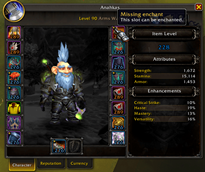 Character Frame PvP iLvl