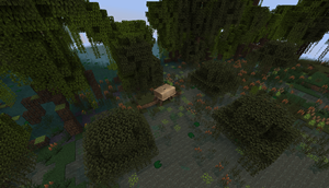 Hibbertopterus hanging around the swamp biomes