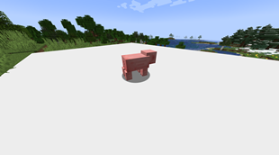 Pig on Full White Quartz