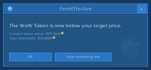 WoW Token reminder