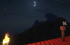 Lightning Rod at Night