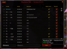 BlackList TBC_V8.0