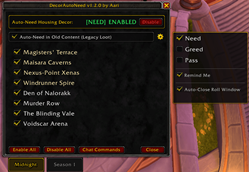 DecorAutoNeed Main UI + Settings
