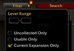 Current Expansion Only