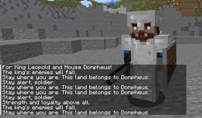 Dialog with soldier of Donpheus