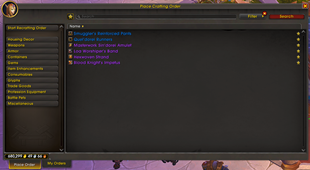 crafting orders