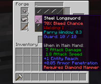 Weapon Tooltip in Forge