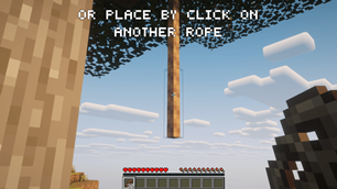 Or place by click on another rope