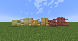 Sulfur and cinnabar blocks