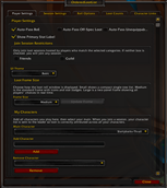 Player Settings