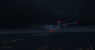 Dash 7 in flight