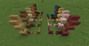 All blocks added in the mod (modern vanilla textures)