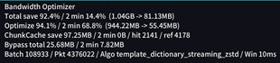 Optimization of actual bandwidth effects in the game.